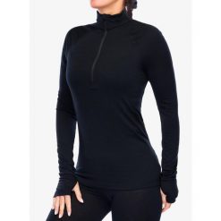 Bluza termoaktywna damska Houdini Desoli Light Half Zip. Niebieskie bielizna sportowa damska Houdini, na zimę, bez wzorów, sportowe, bez ramiączek, bez kaptura. Za 377.99 zł.