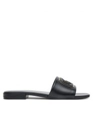 Guess Klapki FLJTAR LEA19 Écru. Klapki damskie Guess, z aplikacjami, ze skóry, bez obcasa, bez zapięcia. Za 549.99 zł.