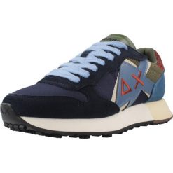 Buty SUN68 168865 Niebieski. Niebieskie buty zimowe męskie SUN68, bez wzorów, ze skóry, bez obcasa, bez zapięcia. Za 450.99 zł.