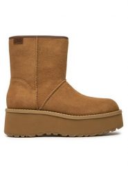 Ugg Botki W Cityfunc Mid 1158196 Brązowy. Brązowe botki damskie UGG, bez wzorów, ze skóry, bez obcasa, na koturnie, bez zapięcia. Za 779.99 zł.