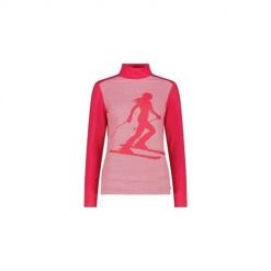 Bluza sportowa damska CMP 35L0406C839. Czerwone bluzy damskie CMP, l, bez wzorów, z elastanu, eleganckie, bez ramiączek, bez kaptura. Za 422.00 zł.