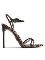 Steve Madden Sandały Stellina-L SM11003660 Brązowy. Brązowe sandały damskie Steve Madden, bez wzorów, z materiału, bez obcasa, na szpilce, bez zapięcia. Za 359.99 zł.