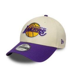 Czapka New Era 9Forty Los Angeles Lakers. Białe czapki damskie New Era, bez wzorów, z bawełny, klasyczne. Za 168.00 zł.