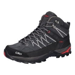 Buty trekkingowe CMP Rigel WP Mid. Czerwone trekkingi męskie CMP, z materiału, bez zapięcia. Za 428.10 zł.