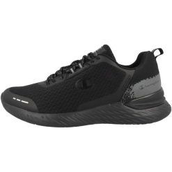 Buty do chodzenia męskie, Champion Bold XS. Czarne buty sportowe męskie Champion, bez wzorów, z gumy, bez zapięcia, trekkingowe. Za 179.99 zł.
