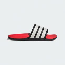 Klapki Adilette Comfort 2.0. Białe klapki damskie Adidas, bez wzorów, klasyczne, bez obcasa, bez zapięcia. Za 199.00 zł.