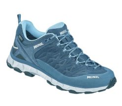 Buty trekkingowe damskie MEINDL Lite Trail Lady GTX, z membraną Gore-Tex. Niebieskie obuwie trekkingowe damskie MEINDL, z gore-texu, bez zapięcia. Za 993.00 zł.