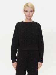 HUGO Bluza 50545210 Czarny Regular Fit. Czarne bluzy damskie Hugo, m, bez wzorów, z bawełny, bez ramiączek, bez kaptura. Za 339.99 zł.