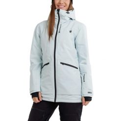 Kurtka narciarska damska Pemberton Allmountain Jacket. Zielone kurtki sportowe damskie FUNDANGO, na zimę, xs, bez wzorów, bez ramiączek, bez kaptura, narciarskie. Za 669.90 zł.