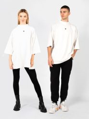 Yeezy Gap Engineered By Balenciaga T-Shirt "Logo" | 719614 TMVQ2 | Mężczyzna | Biały. Białe t-shirty męskie Yeezy Gap Engineered by Balenciaga, m, bez wzorów, z bawełny, bez kołnierzyka, bez ramiączek. W wyprzedaży za 499.00 zł.