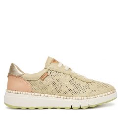 Półbuty Pikolinos. Brązowe półbuty damskie Pikolinos, bez wzorów, bez obcasa, na płaskiej podeszwie, bez zapięcia. Za 639.99 zł.