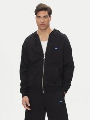 HUGO Bluza Nadarasi 50539895 Czarny Regular Fit. Czarne bluzy męskie Hugo, l, bez wzorów, z bawełny, bez ramiączek, bez kaptura. Za 439.99 zł.