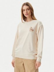 Roxy Bluza ERJFT04963 Beżowy Regular Fit. Brązowe bluzy damskie Roxy, xl, bez wzorów, z bawełny, bez ramiączek, bez kaptura. Za 149.99 zł.