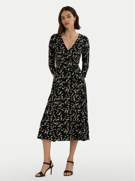 LAUREN RALPH LAUREN Sukienka codzienna 250951823001 Zielony Regular Fit. Zielone sukienki damskie Lauren Ralph Lauren, na co dzień, bez wzorów, z syntetyku, bez kołnierzyka, bez ramiączek, proste. Za 539.99 zł.