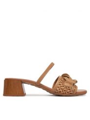 Hispanitas Sandały RHV264805 C002 Beżowy. Brązowe sandały damskie Hispanitas, bez wzorów, ze skóry, bez obcasa, na słupku, bez zapięcia. Za 539.99 zł.