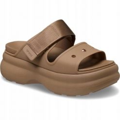 Sandały Dla Kobiet Crocs Soho Two Strap Sandal. Brązowe sandały damskie Crocs, bez wzorów, z materiału, bez obcasa, na platformie, bez zapięcia. Za 289.99 zł.