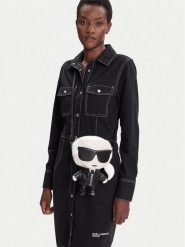 KARL LAGERFELD Torebka A3W30186 Czarny. Czarne listonoszki damskie KARL LAGERFELD, bez wzorów, ze skóry, bez dodatków. Za 1,299.00 zł.