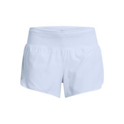 Krótkie spodenki damskie Under Armour Launch Pro. Niebieskie szorty damskie Under Armour, bez wzorów, sportowe. Za 258.50 zł.