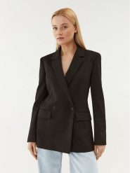 Hugo Marynarka Amaga 50494607 Czarny Relaxed Fit. Czarne marynarki i żakiety damskie Hugo, bez wzorów, z syntetyku, bez kołnierzyka, bez ramiączek. Za 1,109.00 zł.