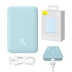 Powerbank Baseus Magnetic Mini 10000mAh 20W (niebieski). Niebieskie powerbanki Baseus. Za 160.00 zł.