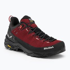 Buty trekkingowe damskie Salewa Alp Trainer 2 GTX. Czerwone obuwie trekkingowe damskie Salewa, z gore-texu, bez zapięcia. Za 919.99 zł.