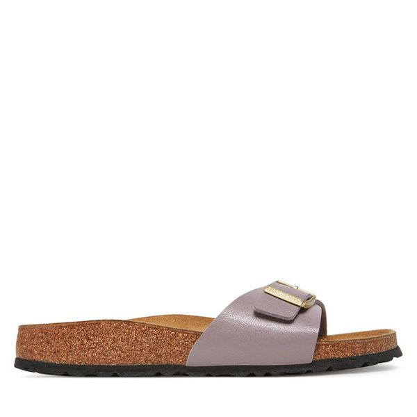 Klapki Birkenstock. Czerwone klapki damskie Birkenstock, bez wzorów, bez obcasa, bez zapięcia. Za 539.99 zł.