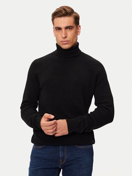 Liu Jo Golf QF4018 MA37C Czarny Regular Fit. Czarne swetry męskie Liu Jo, m, bez wzorów, z wełny, bez kołnierzyka, bez ramiączek. Za 329.99 zł.