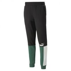 Spodnie sportowe męskie Puma Ess Block Sweatpants. Czarne spodnie sportowe męskie Puma, m, bez wzorów, z dresówki, trekkingowe. Za 357.00 zł.