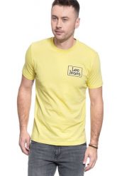 T-SHIRT MĘSKI LEE JEANS TEE SUNBURST L65LFENN 112116081. T-shirty męskie Lee, l, bez wzorów, z jeansu, bez kołnierzyka, bez ramiączek. Za 69.99 zł.