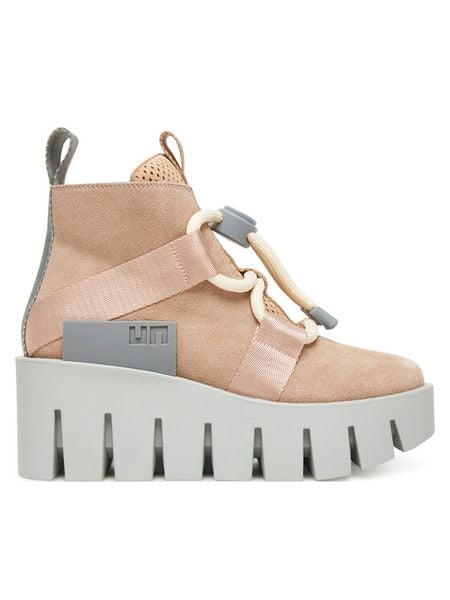 United Nude Botki Grip Nomad Lo II 1076586157 Różowy. Czerwone botki damskie United Nude, bez wzorów, ze skóry, bez obcasa, na koturnie, bez zapięcia. Za 1,419.00 zł.