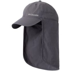 Czapka z daszkiem dla dorosłych Schooner Bank II Cap. Czarne czapki damskie Columbia, na lato, bez wzorów, z materiału, sportowe. Za 119.99 zł.
