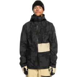 Kurtka snowboardowa męska Quiksilver S Carlson Stretch Quest. Czarne kurtki sportowe męskie Quiksilver, na zimę, m, bez wzorów, bez kaptura, narciarskie. Za 819.99 zł.
