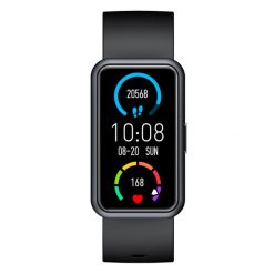 Smartwatch z zakrzywionym ekranem dotykowym – Abyx Fit Etna – Czarny. Czarne krokomierze ABYX. Za 275.90 zł.