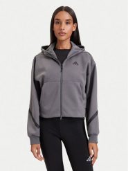 Adidas Bluza Adidas Z.N.E. Cropped KF6394 Szary ciemny Loose Fit. Szare bluzy damskie Adidas, xs, bez wzorów, z syntetyku, bez ramiączek, bez kaptura. Za 439.99 zł.
