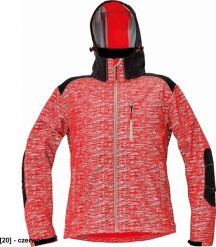 CERVA KNOXFIELD PRINTED - męska kurtka softshellowa z odblaskowym zadrukiem - czerwony XXL. Czerwone kurtki męskie CERVA, m, bez wzorów, bez kaptura. Za 253.38 zł.