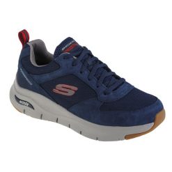 Buty sportowe Sneakersy męskie, Skechers Arch Fit-Render. Niebieskie buty sportowe męskie Skechers, bez wzorów, bez zapięcia, trekkingowe. Za 399.99 zł.