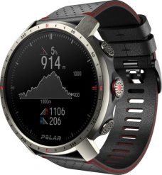 Zegarek sportowy Polar Išmanusis laikrodis Polar Grit X Pro Titan, Titano apvadas su juodu odiniu dirželiu. Zegarki sportowe Polar, bez wzorów, z polaru. Za 1,370.50 zł.