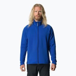 Bluza męska Houdini Power Up. Niebieskie bluzy męskie Houdini, na zimę, m, bez wzorów, sportowe, bez ramiączek, bez kaptura. Za 739.99 zł.