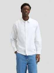 MESKA KOSZULA LEE WORKWEAR BUTTON DOWN BRIGHT WHITE 112376595. Białe koszule męskie Lee, s, bez wzorów, bez kołnierzyka, bez ramiączek. Za 139.99 zł.