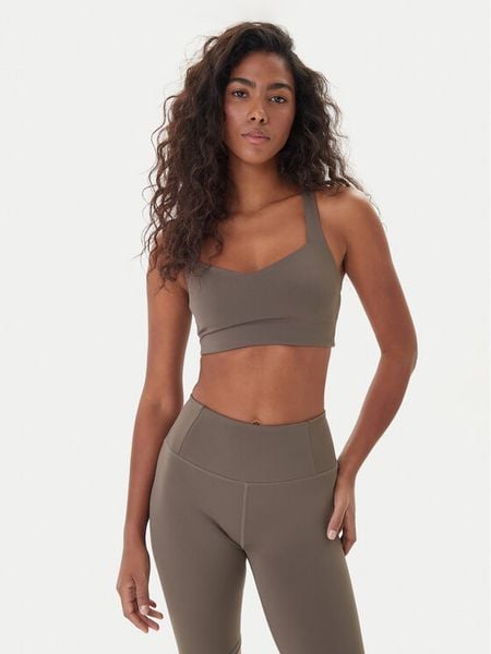 Girlfriend Collective Biustonosz sportowy Float Riley 1055 Beżowy. Brązowe bielizna sportowa damska GIRLFRIEND COLLECTIVE, xs, bez wzorów, z syntetyku. Za 149.99 zł.