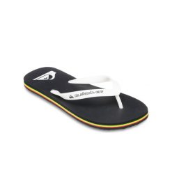 Klapki dla Mężczyzn MOLOKAI CORE. Białe klapki męskie Quiksilver, bez wzorów, z gumy, bez zapięcia. Za 59.99 zł.