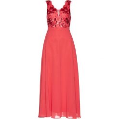 Sukienka ślubna Premium bonprix koralowy. Czerwone sukienki damskie bonprix, na ślub cywilny, bez wzorów, bez kołnierzyka, bez ramiączek, gorsetowe. Za 127.99 zł.