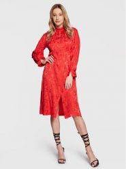 Closet London Sukienka codzienna D8228 Czerwony Regular Fit. Czerwone sukienki damskie Closet London, na co dzień, bez wzorów, z wiskozy, bez kołnierzyka, bez ramiączek, proste. W wyprzedaży za 279.99 zł.