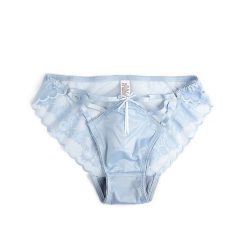 Figi z paseczkami z gładkiej tkaniny na co dzień Manlia. Czarne majtki damskie Intica, z materiału. Za 69.00 zł.