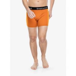 Bokserki termoaktywne męskie Smartwool Active Boxer Brief Boxed. Brązowe bokserki męskie Smartwool, bez wzorów. Za 154.99 zł.