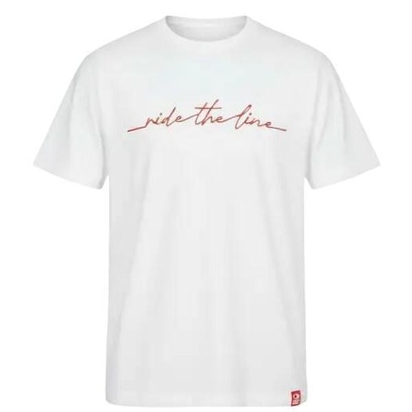 Odzież T-shirts unisex SkatePro RIDE THE LINE Koszulka - XL - Biały. Biała bluzki damskie SKATEPRO, xl, bez wzorów, eleganckie, bez kołnierzyka, bez ramiączek. W wyprzedaży za 97.99 zł.