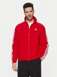Adidas Bluza adicolor Firebird IT2495 Czerwony Loose Fit. Czerwone bluzy męskie Adidas, m, bez wzorów, z syntetyku, bez ramiączek, bez kaptura. Za 239.99 zł.