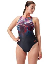 Strój kąpielowy jednoczęściowy damski Speedo Hydrasuit. Czarne stroje kąpielowe damskie Speedo, s, bez wzorów, z materiału. Za 231.98 zł.