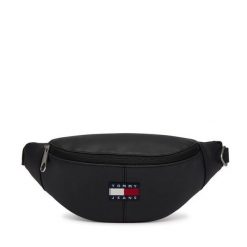 Nerka Tommy Jeans. Czarne saszetki i nerki męskie Tommy Jeans, bez wzorów, z jeansu. Za 289.99 zł.