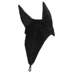 Czapka przeciw muchom dla konia z mocowaniem na wędzidło Equestro 2019. Czerwone czapki damskie EQUESTRO, bez wzorów, z bawełny, eleganckie. Za 98.50 zł.